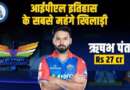 IPL नीलामी के पहले दिन लगी 72 खिलाड़ियों की बोली, ऋषभ पंत बने IPL इतिहास के सबसे महंगे खिलाड़ी