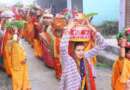 बाराही धाम में विश्व कल्याण के लिए कलश एवं भव्य शोभायात्रा के साथ शुरू हुई भागवत कथा