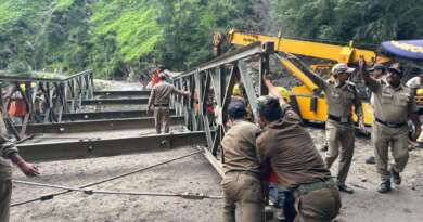 उत्तरकाशी : लिमचीगाड़ में वैली ब्रिज के आज रात तक पूरा होने की संभावना