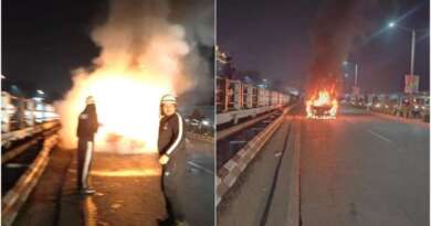 देहरादून में चलती कार बनी आग का गोला, बाल-बाल बनी 5 युवकों की जान