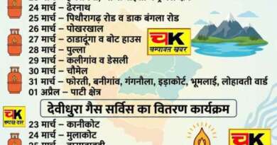 चम्पावत जनपद में एलपीजी गैस वितरण को लेकर रोस्टर जारी