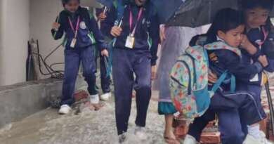 चम्पावत : बारिश ने खोली व्यवस्थाओं की पोल, सड़क बनी नाला