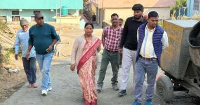 चम्पावत : पालिकाध्यक्ष प्रेमा पांडेय ने किया विकास कार्यों का ​औचक निरीक्षण