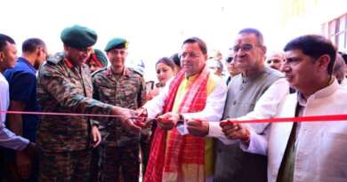 खटीमा में सीएम धामी ने किया सीएसडी कैंटीन और सैनिक मिलन केन्द्र का लोकार्पण