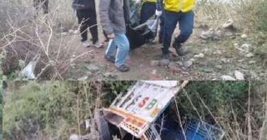 दर्दनाक हादसा : गहरी खाई में गिरी यूटिलिटी, चालक की मौत