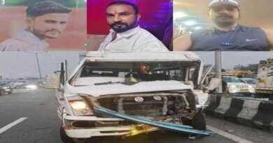 अनियंत्रित बस ने सड़क किनारे खड़ी थार को मारी टक्कर, हादसे में ट्रांसपोर्टर जीजा साले समेत तीन की मौत