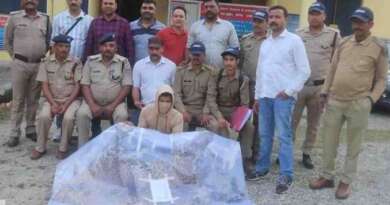 चम्पावत: वन्यजीव तस्करी के खिलाफ बड़ी कार्रवाई, गुलदार की खाल के साथ एक तस्कर गिरफ्तार