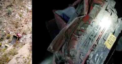 पहाड़ में अनियंत्रित होकर डंपर खाई में गिरा, चालक समेत दो की जान गई