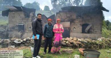 चम्पावत : घर पर गिरी आकाशीय बिजली, झुलसने से गाय की हुई मौत, महिला बेहोश