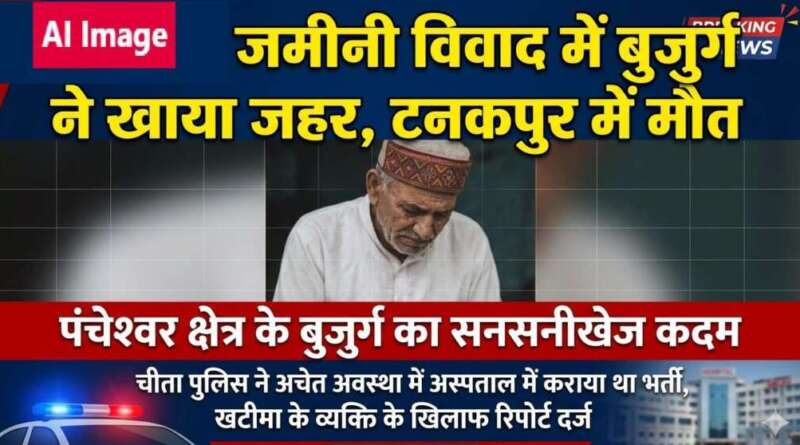 खटीमा में चल रहे जमीनी विवाद में पंचेश्वर क्षेत्र के बुजुर्ग ने टनकपुर में खाया जहरीला पदार्थ, उपचार के दौरान मौत