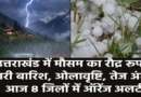 उत्तराखंड : आज 8 जिलों में भारी बारिश, ओलावृष्टि और तेज हवाएं चलने के आसार.. ऑरेंज अलर्ट जारी