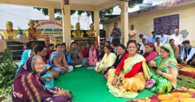 स्वतंत्रता सेनानियों की जन्मस्थली के सम्मान की मांग पर खेतीखान में सांकेतिक धरना छठे दिन भी जारी