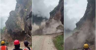 चीन सीमा को जोड़ने वाली बीआरओ सड़क पर टूटी विशाल चट्टान, सोबला-ढाकर मार्ग बंद; 17 सड़कें ठप