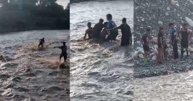 जाखन नदी में बह रही 12 वर्षीय बच्ची को फौजी और तीन युवकों ने बचाया, टला बड़ा हादसा