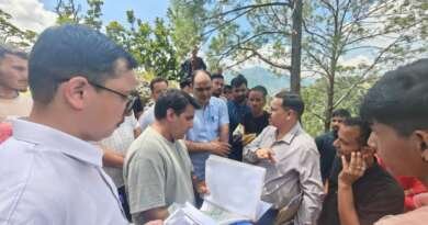 द्यूरी-चल्थी मोटर मार्ग निर्माण की कवायद तेज, डीएम ने किया स्थलीय निरीक्षण