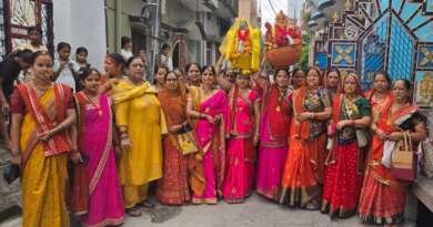 टनकपुर में धूमधाम से मनाया गया गौरा पर्व, शिव-पार्वती की निकली डोला यात्रा