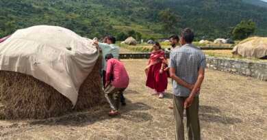 अतिवृष्टि से फसल क्षति पर प्रशासन सक्रिय, लधियाघाटी में खेतों तक पहुंची संयुक्त टीम