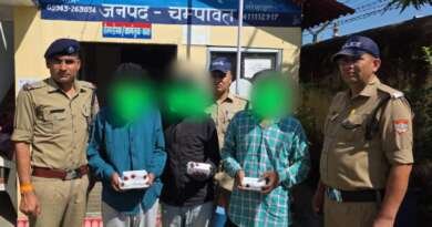 बनबसा में 7.38 लाख की स्मैक के साथ तीन गिरफ्तार, हिस्ट्रीशीटर भी शामिल
